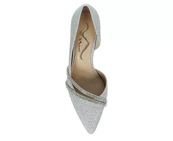 N by Nina Nevin Women's Heels, Size: 8.5, Silver Product Image