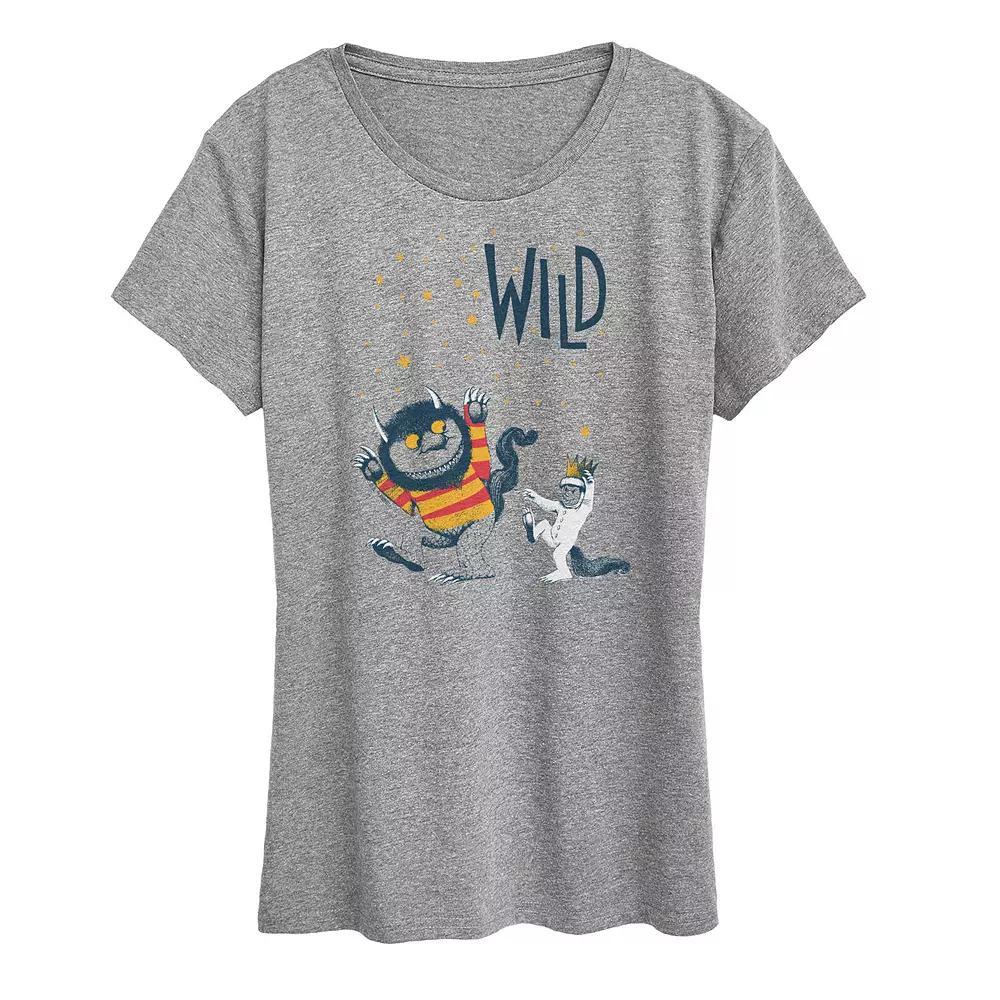 Women's Where The Wild Things Are Wild One Graphic Tee, Size: Medium, White Product Image