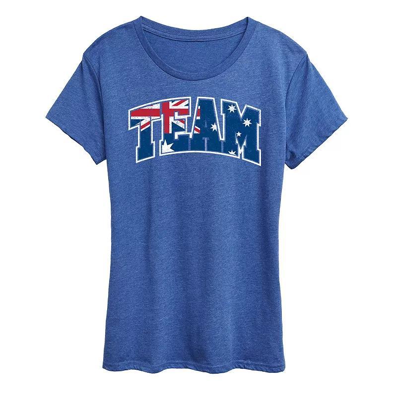 Womens Team Canada Graphic Tee Grey Blue Product Image