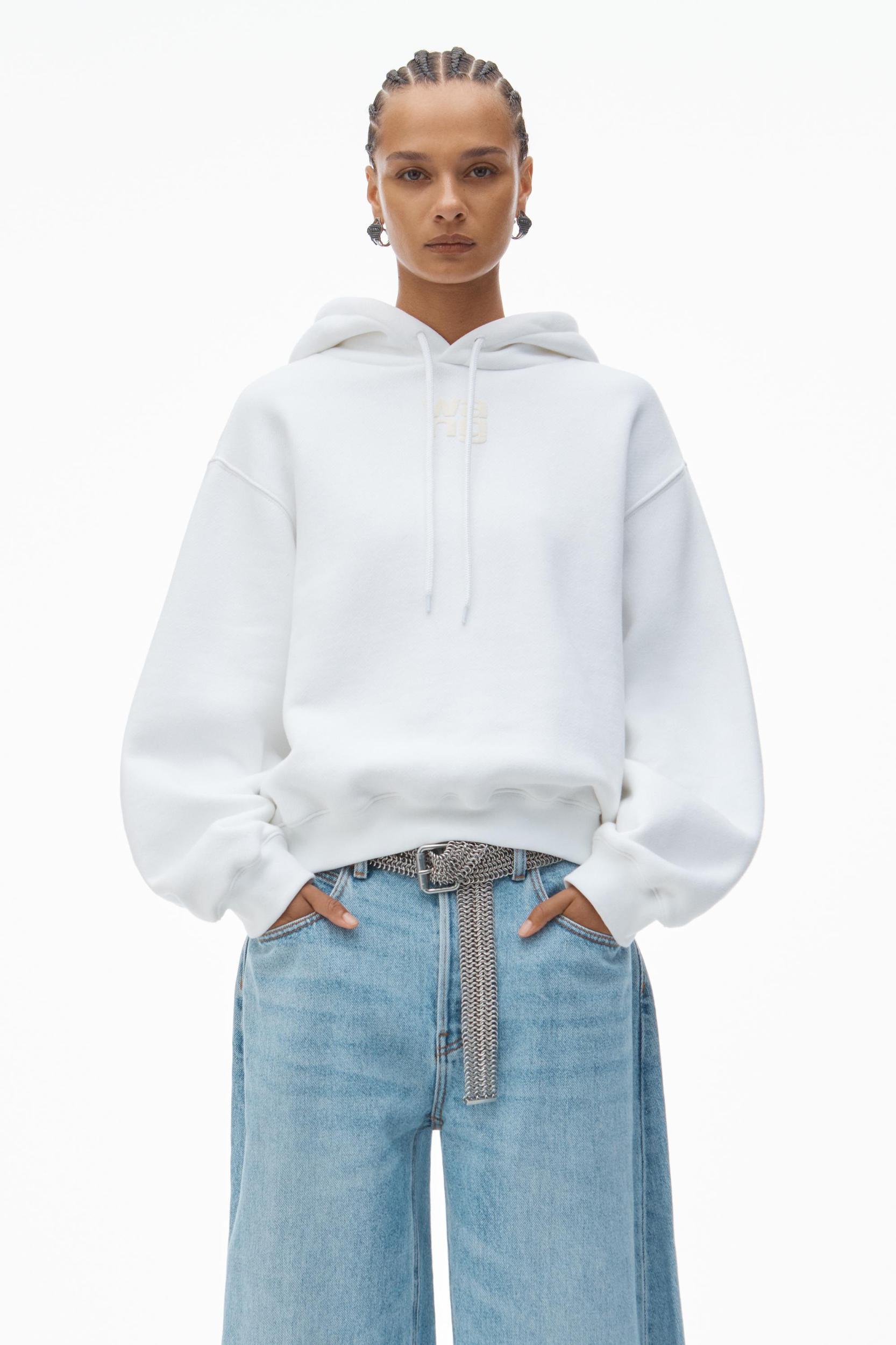 Puff Logo Hoodie In Structured Terry Product Image