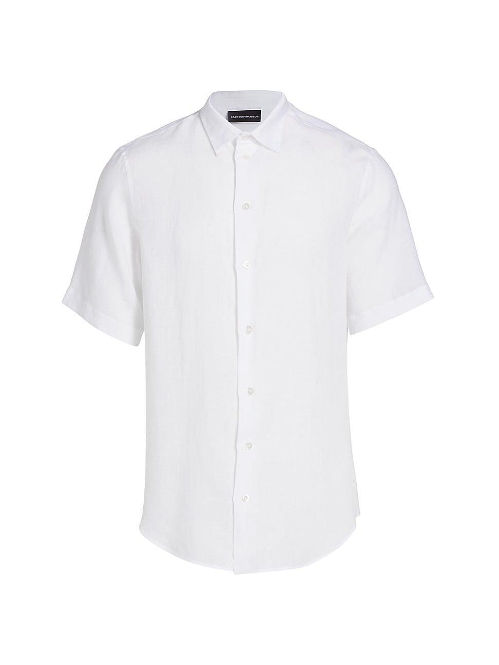 Mens Linen Short Sleeve Sport Shirt Product Image