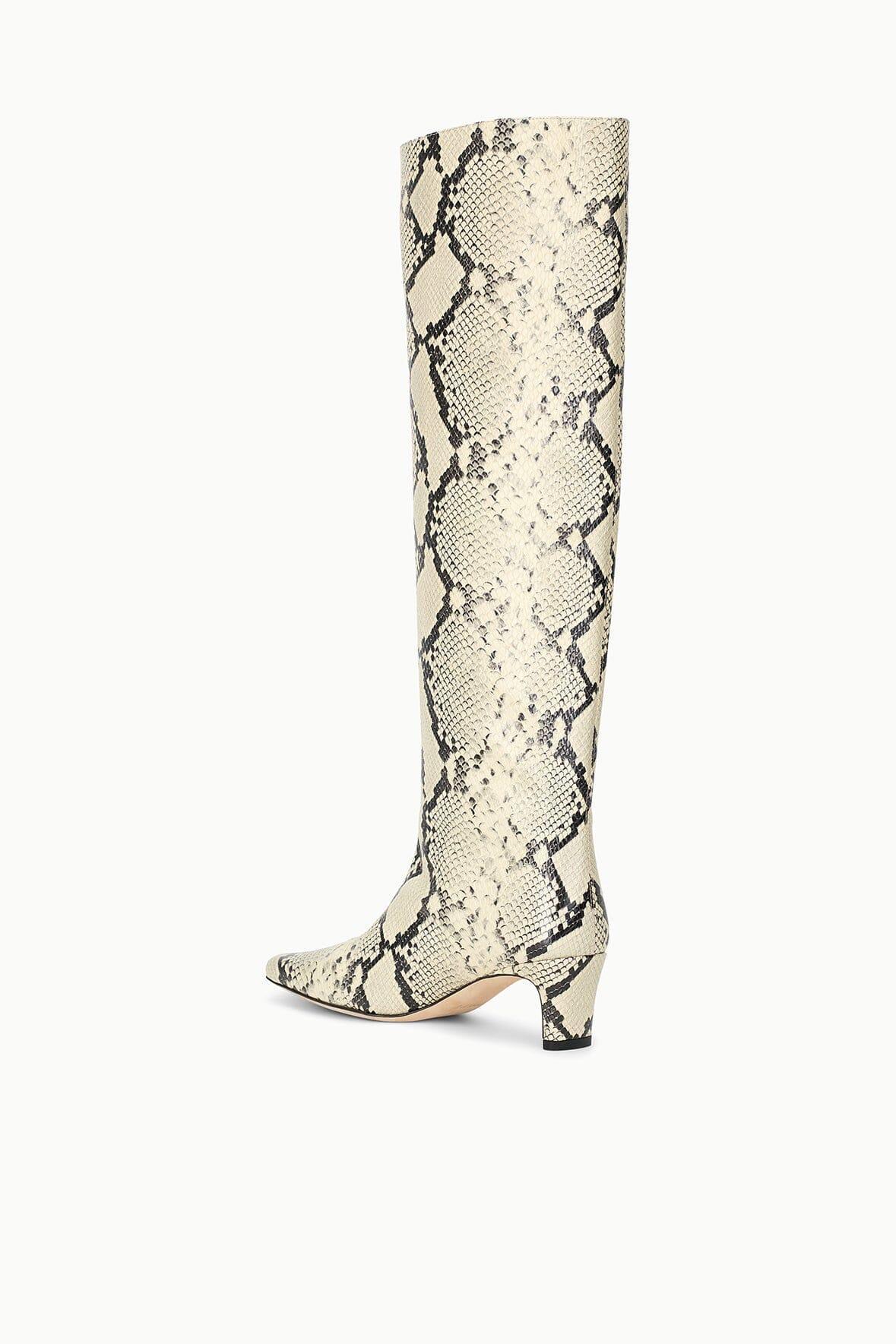 WALLY BOOT | WHITE SNAKE Product Image