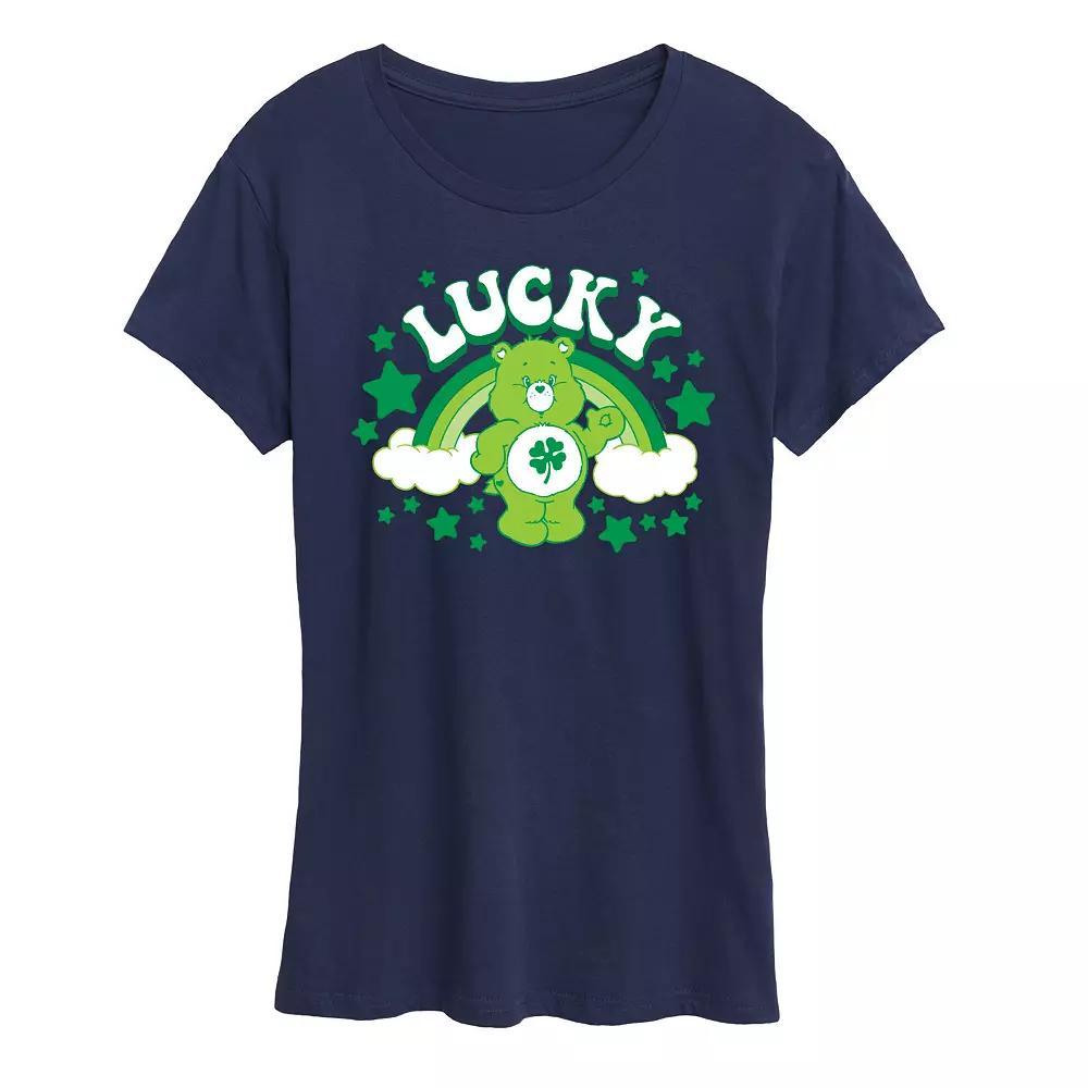 Women's Care Bears Lucky Graphic Tee, Girl's, Size: XL, Blue Product Image