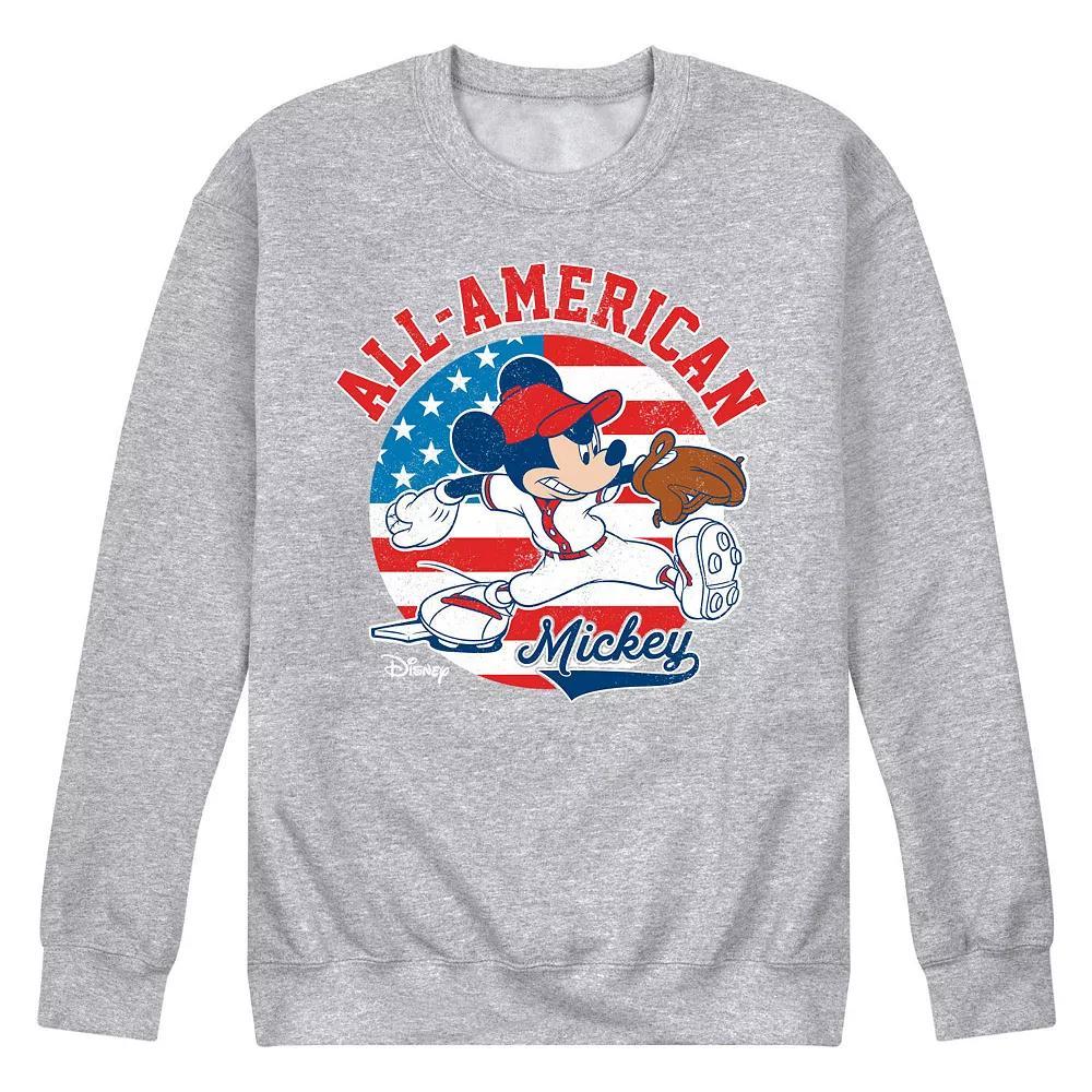 Disneys Mickey Mouse Mens Americana Baseball Fleece Sweatshirt Product Image