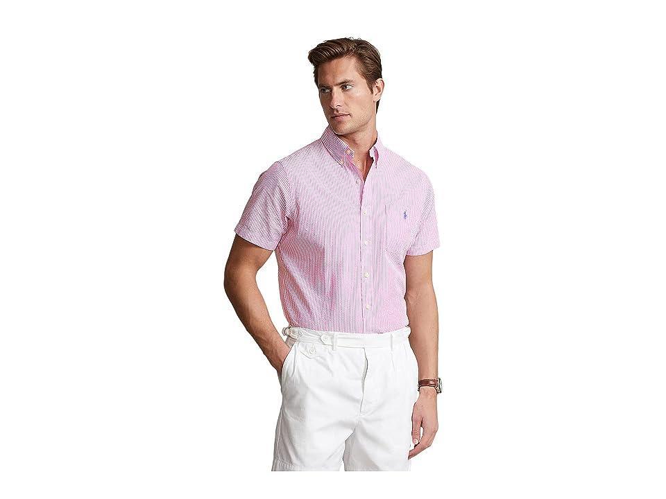 Mens Prepster Seersucker Untucked-Length Shirt Product Image