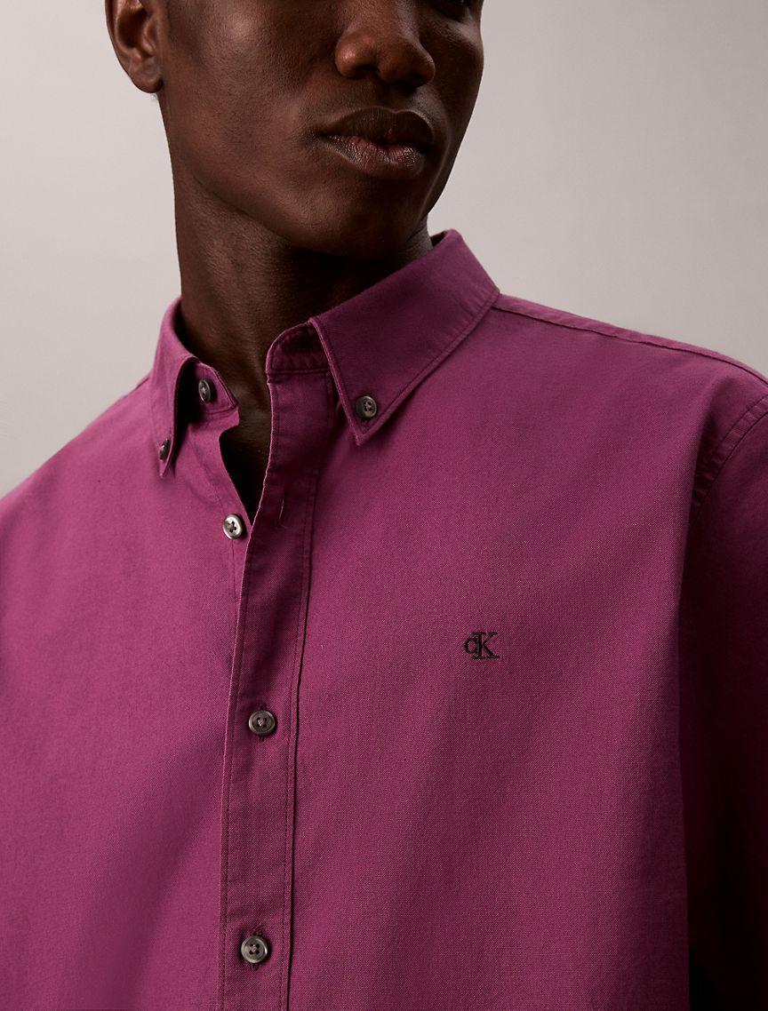 Solid Oxford Classic Button-Down Shirt Product Image