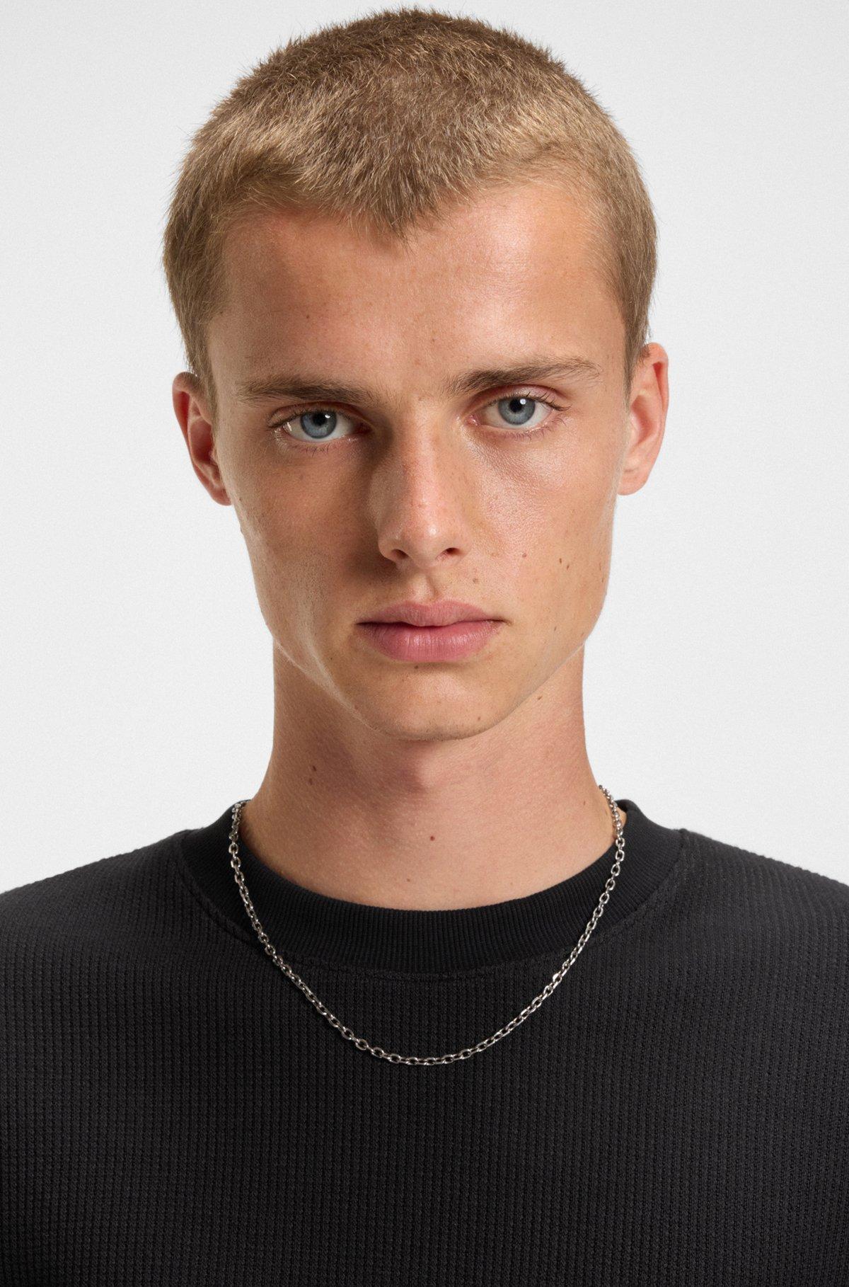 Cotton T-shirt with waffle structure Product Image