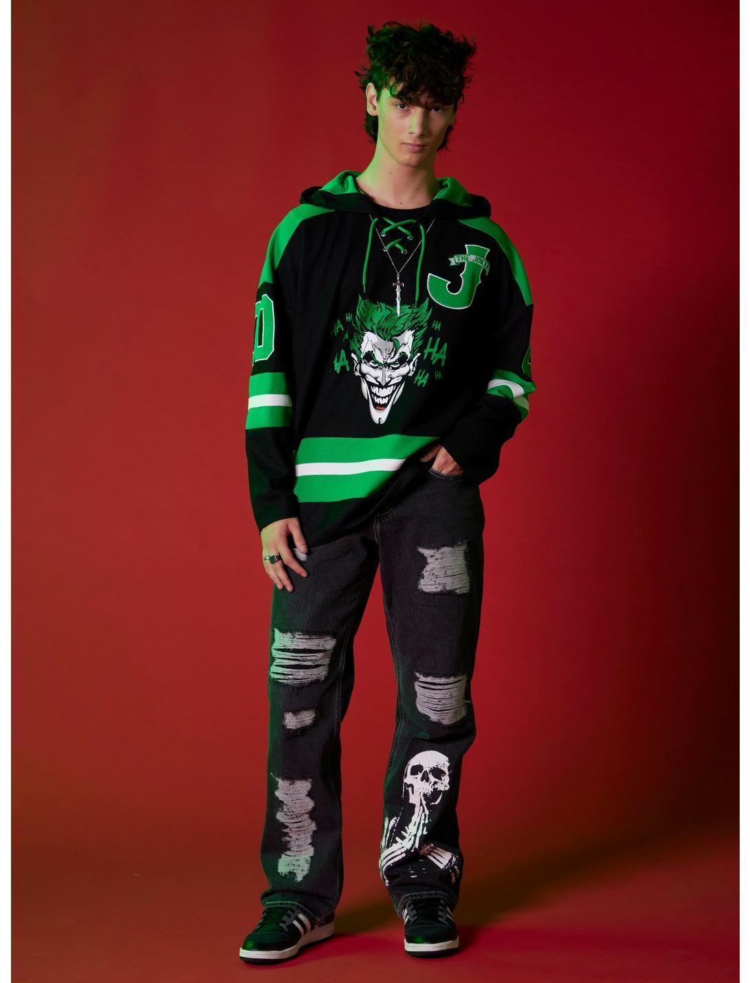DC Comics Batman The Joker Hooded Hockey Jersey Product Image
