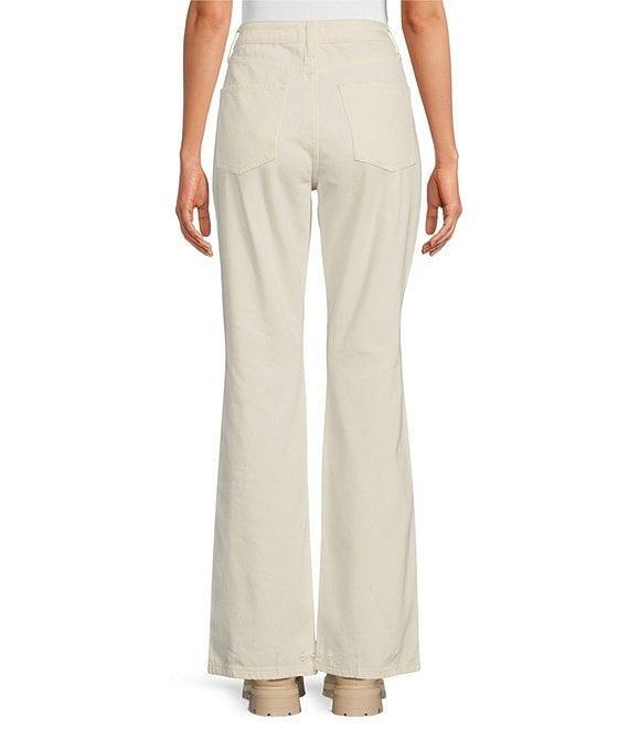 Gianni Bini x Nastia Liukin Anna Denim Straight Leg Feather Detail Jeans Product Image