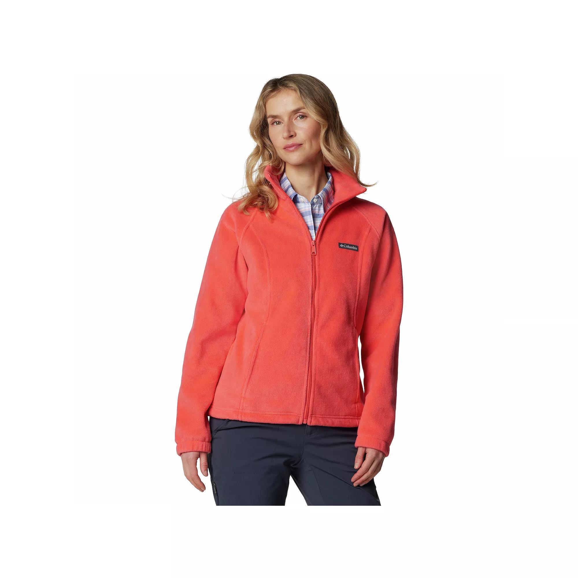 Women's Columbia Benton Springs Zip-Front Fleece Jacket, Size: Large, Juicy Product Image
