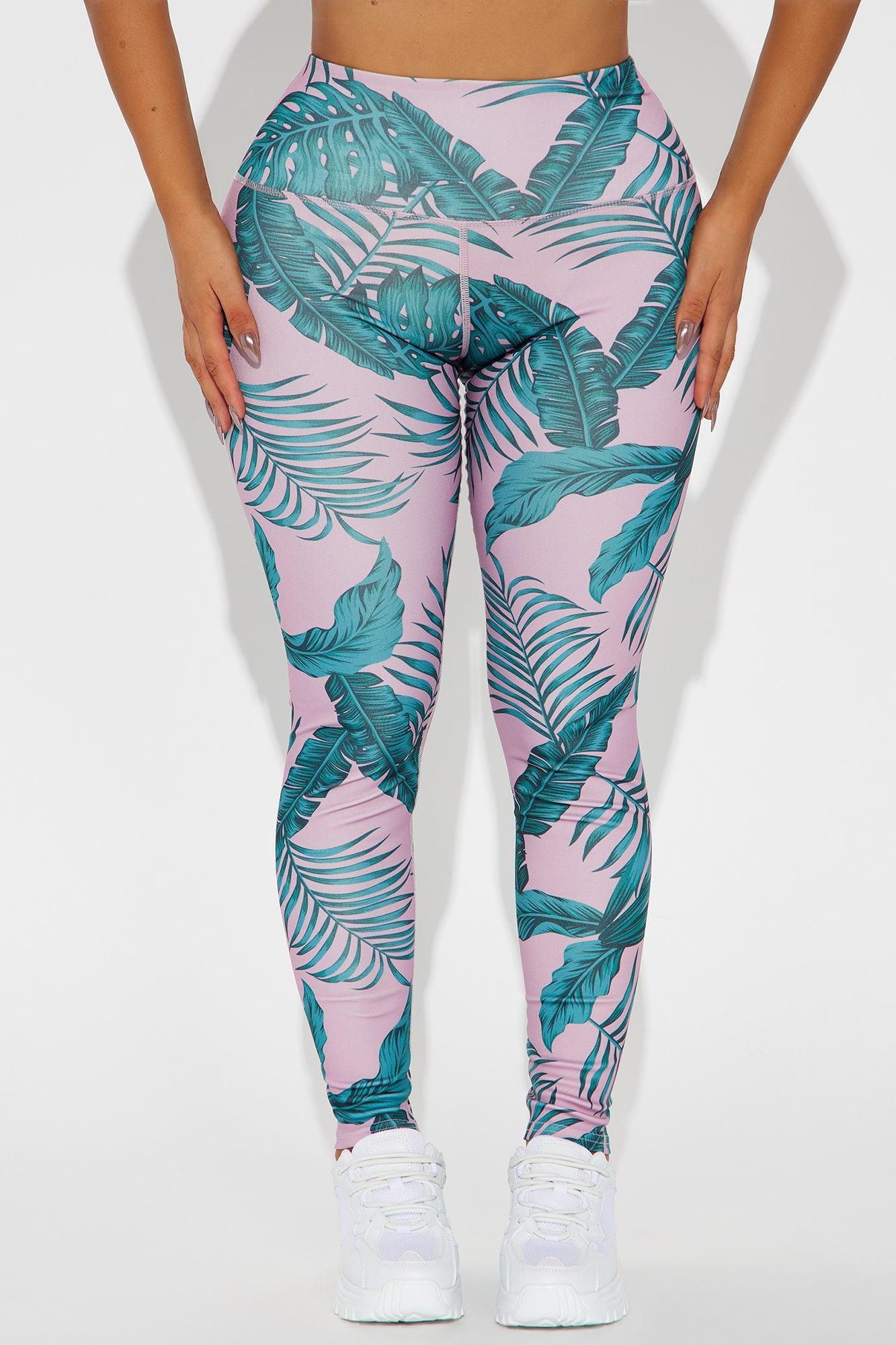 Tropical View Active Legging - Pink/combo Product Image