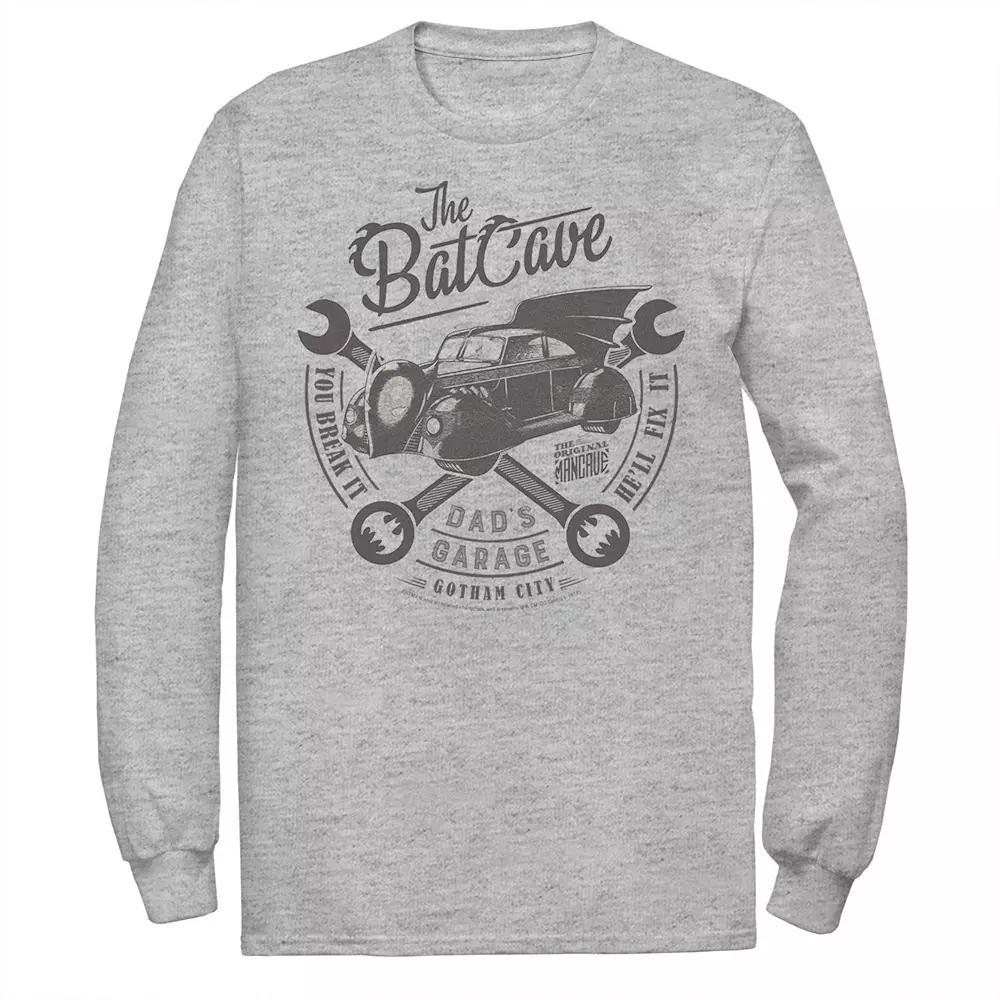 Men's DC Comics The Bat Cave Circle Text Poster Tee, Size: XL, White Product Image
