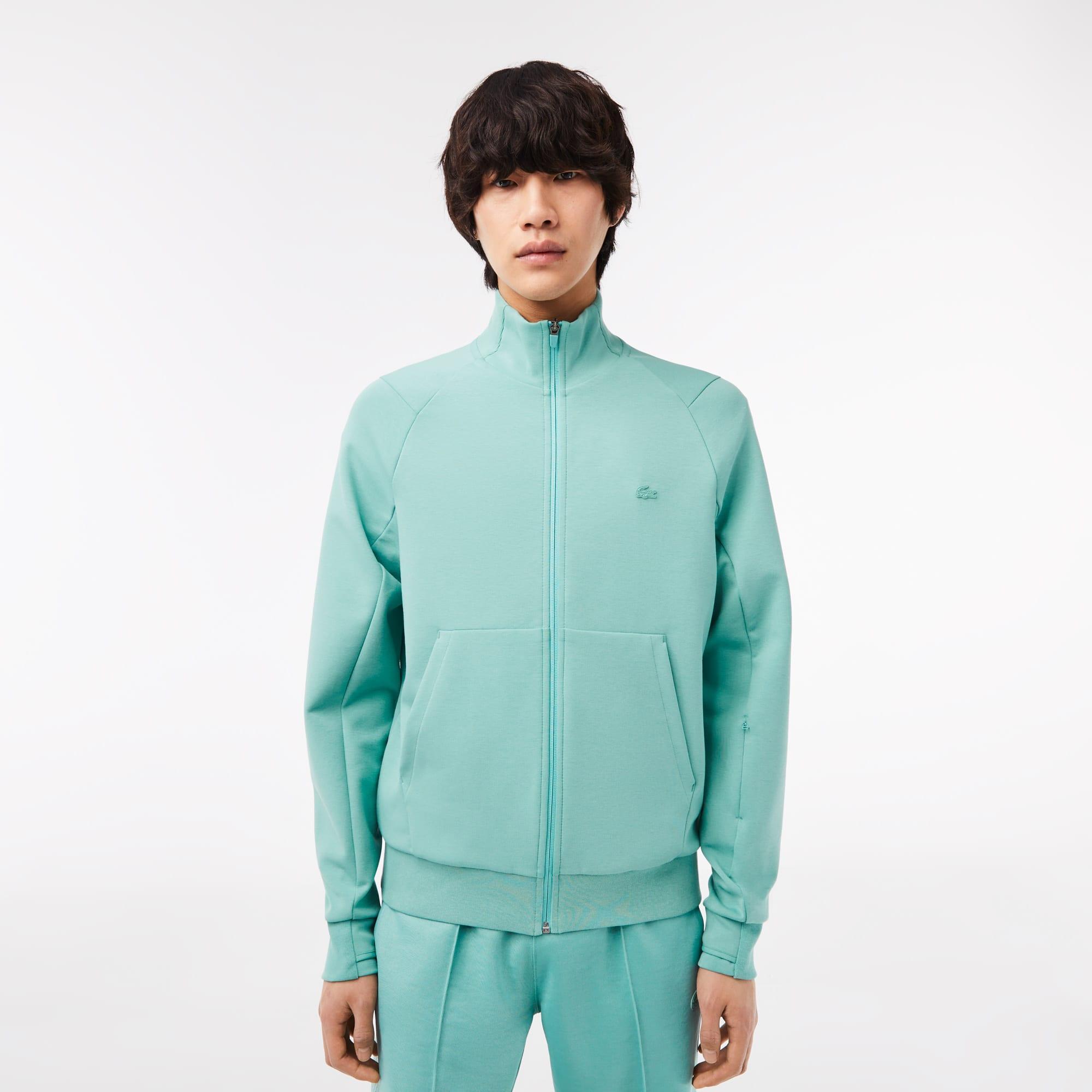 Men's High-Neck Zip-Up Sweatshirt Product Image