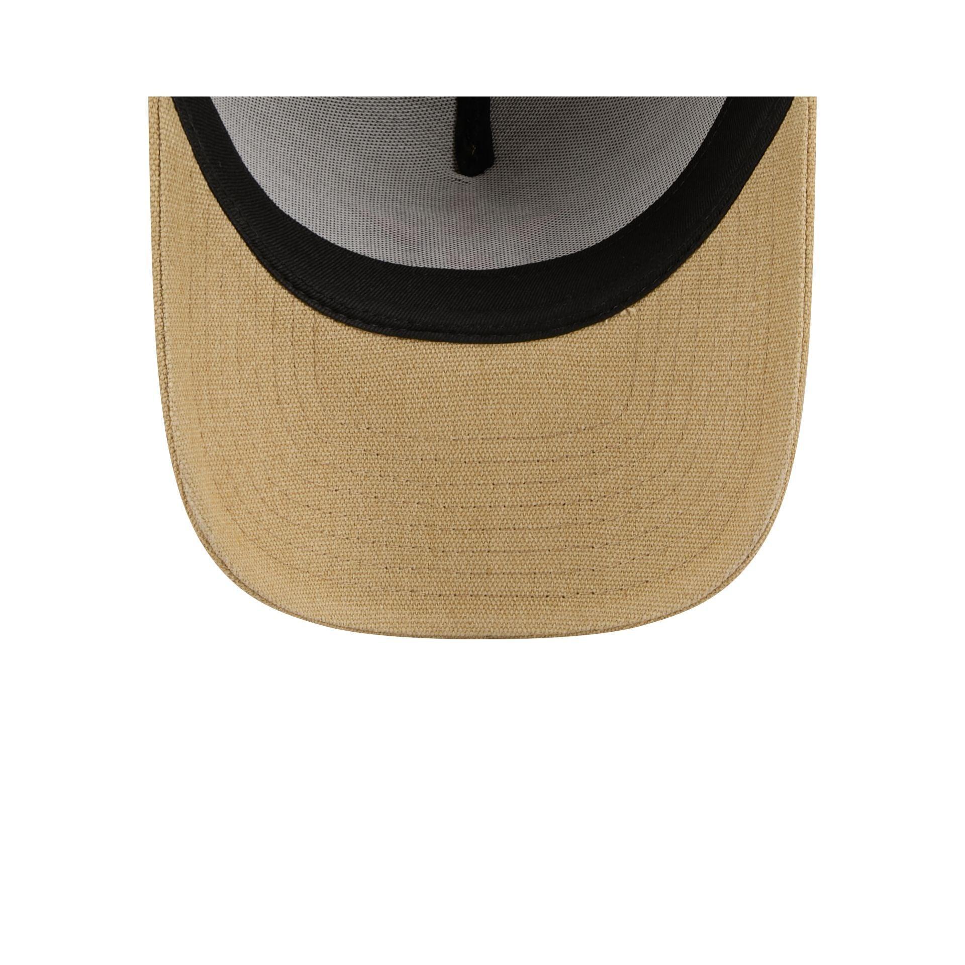 Houston Astros Logo Essentials Khaki 9FORTY A-Frame Snapback Hat Male Product Image