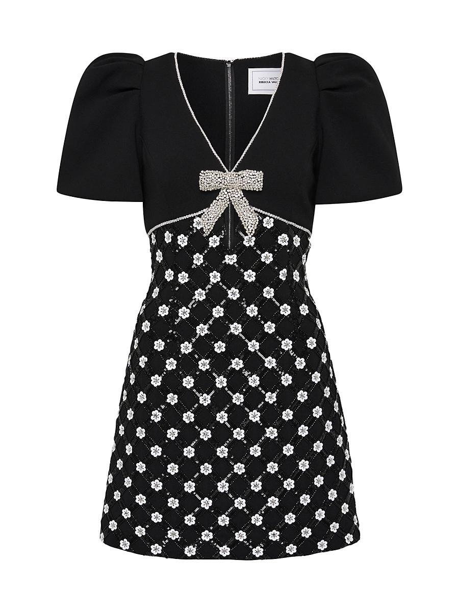 Womens Nicky Hilton x Rebecca Vallance Alivia Sequin & Faux Pearl Minidress Product Image