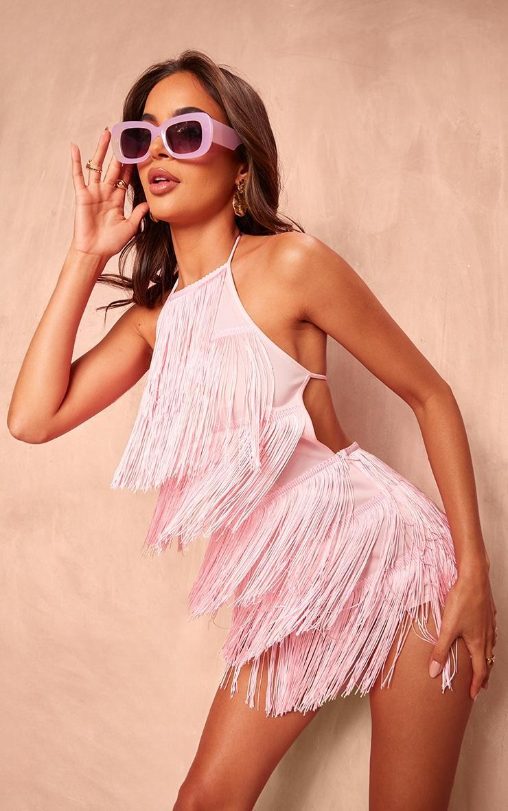 Pink Tassel Romper Product Image