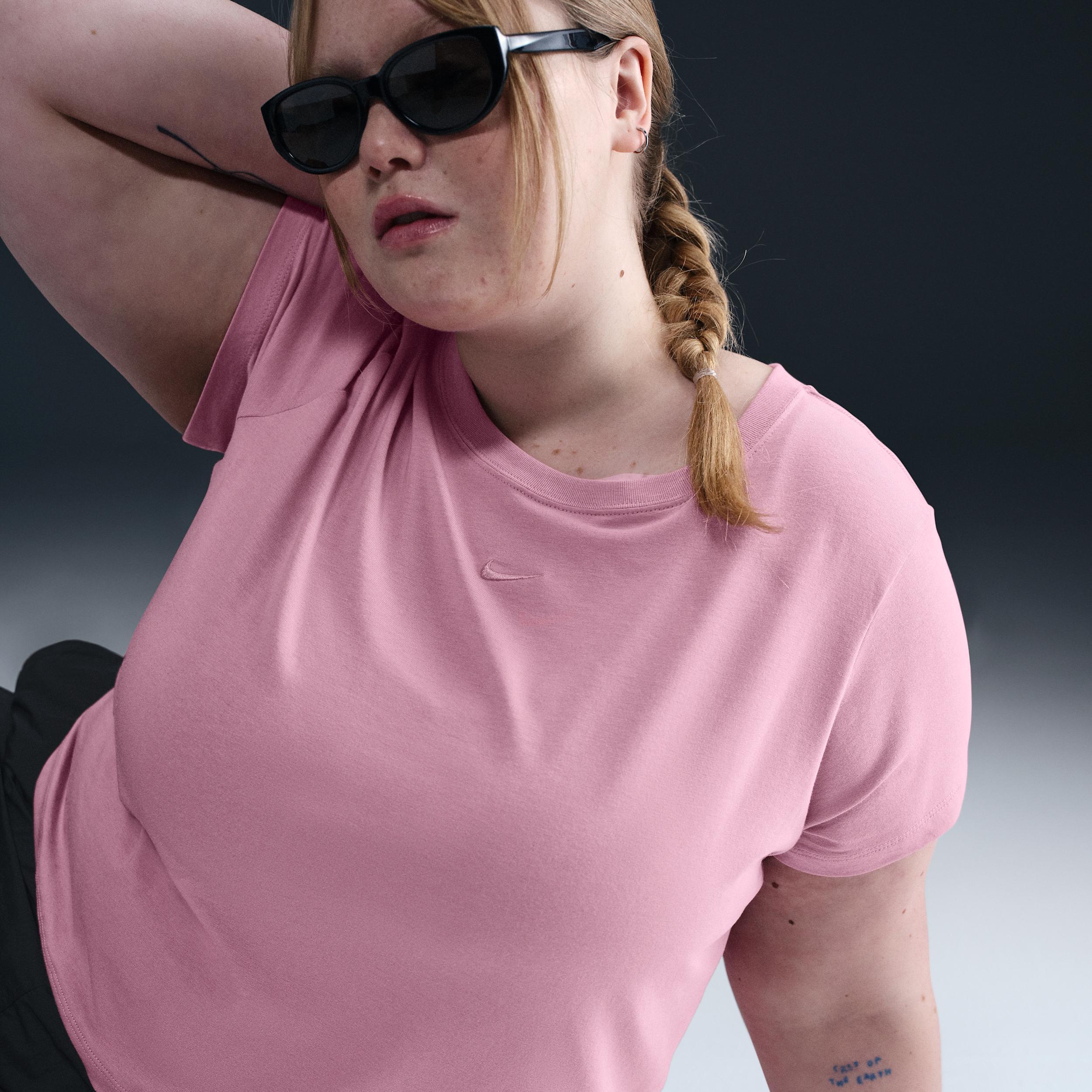Women's Nike Sportswear Chill Knit Cropped T-Shirt (Plus Size) Product Image