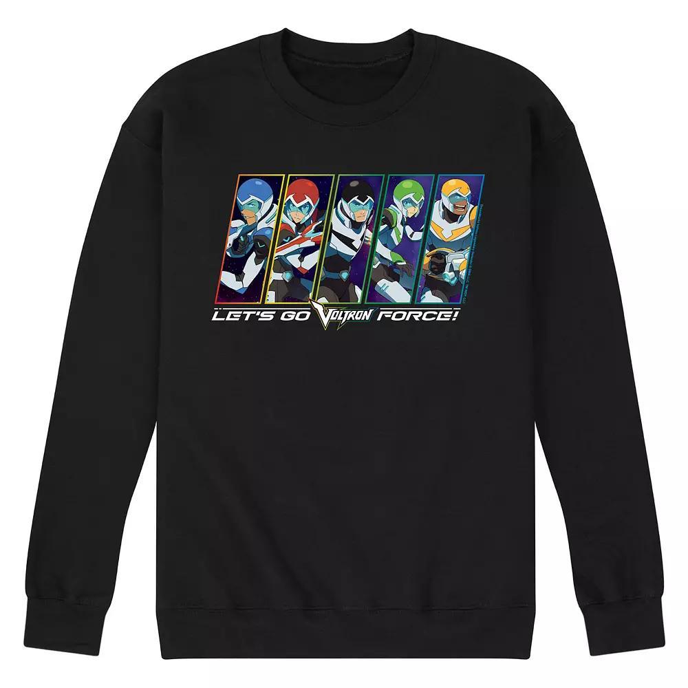 Mens Voltron Lets Go Voltron Force Fleece Sweatshirt Blue Product Image