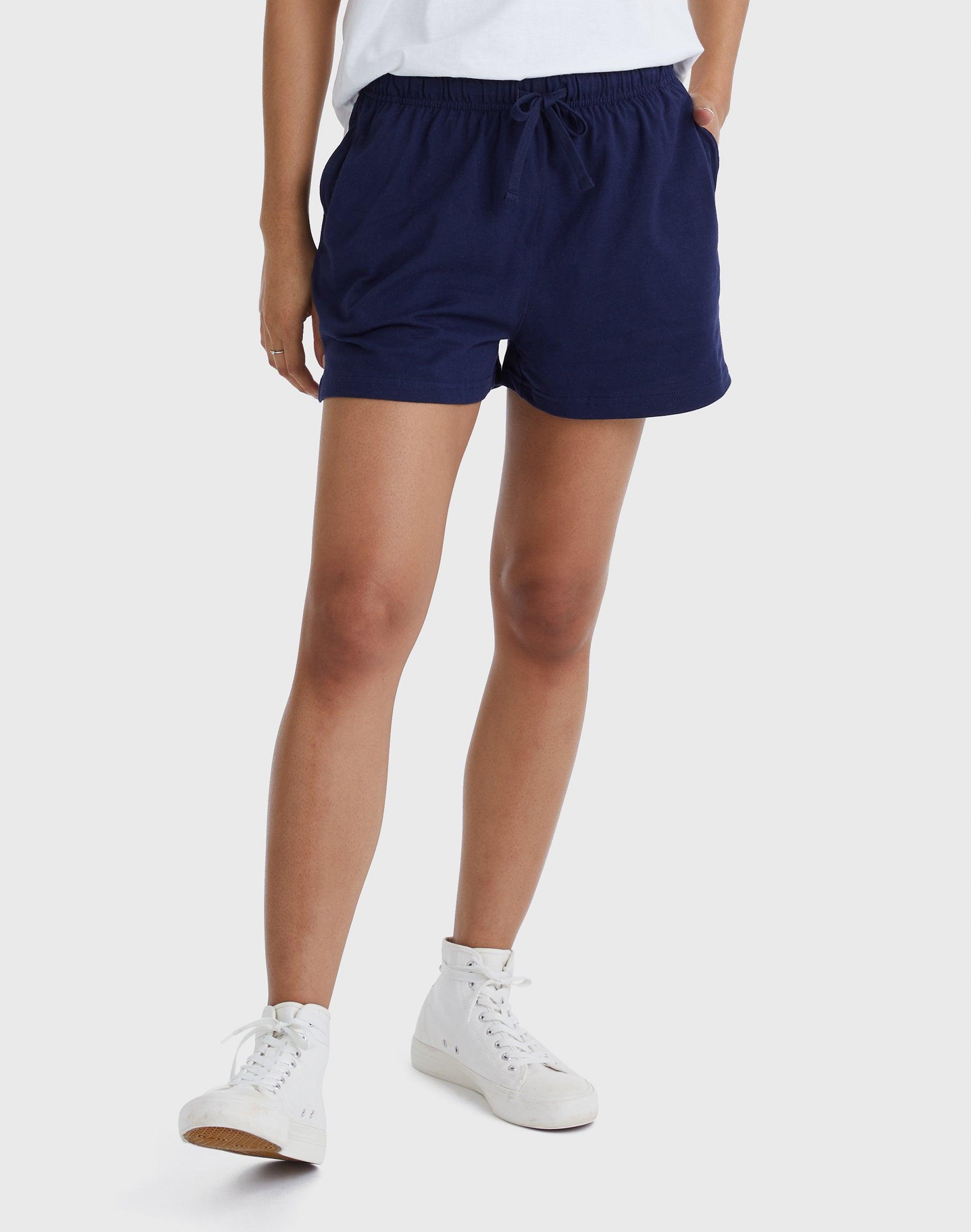Hanes Originals Womens Cotton Jersey Shorts, 2.5 Trekking Grey 2XL Product Image
