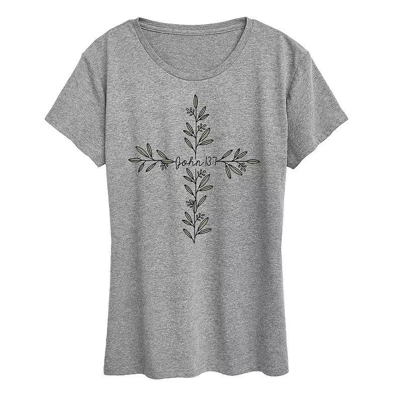 Womens John 13:7 Tree Cross Graphic Tee Product Image