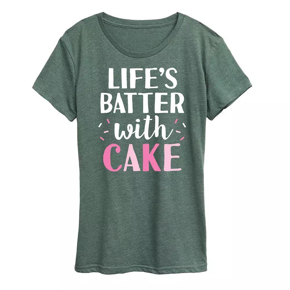 Womens I Do Always Burst Out Into Song Graphic Tee Grey Royal Blue Product Image