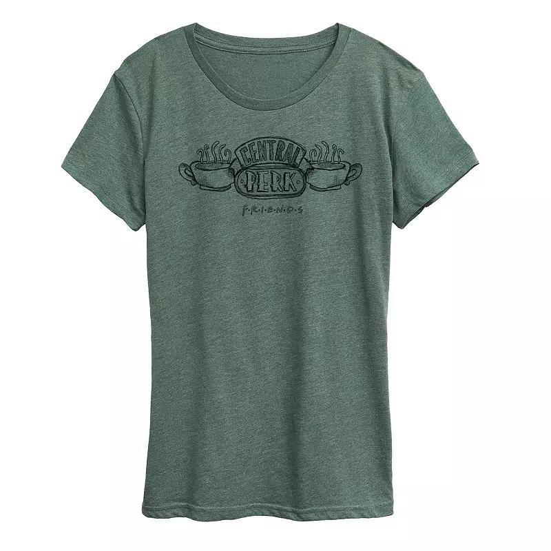 Womens Be Kind To Your Mind Graphic Tee Grey Green Product Image