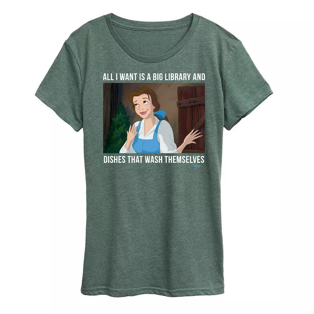 Womens Be Kind To Your Mind Graphic Tee Grey Green Product Image