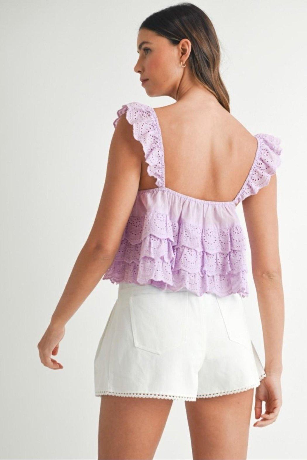 Eyelet Embroidered Top Product Image