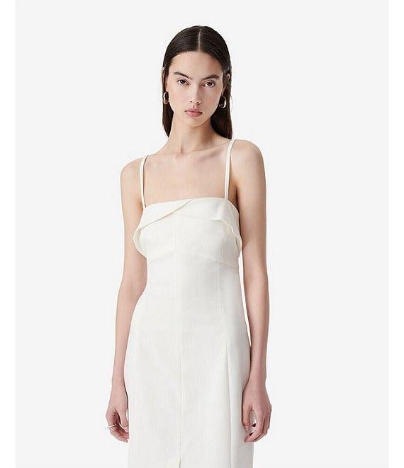 IRO Zyra Woven Square Neck Sleeveless Midi Dress Product Image