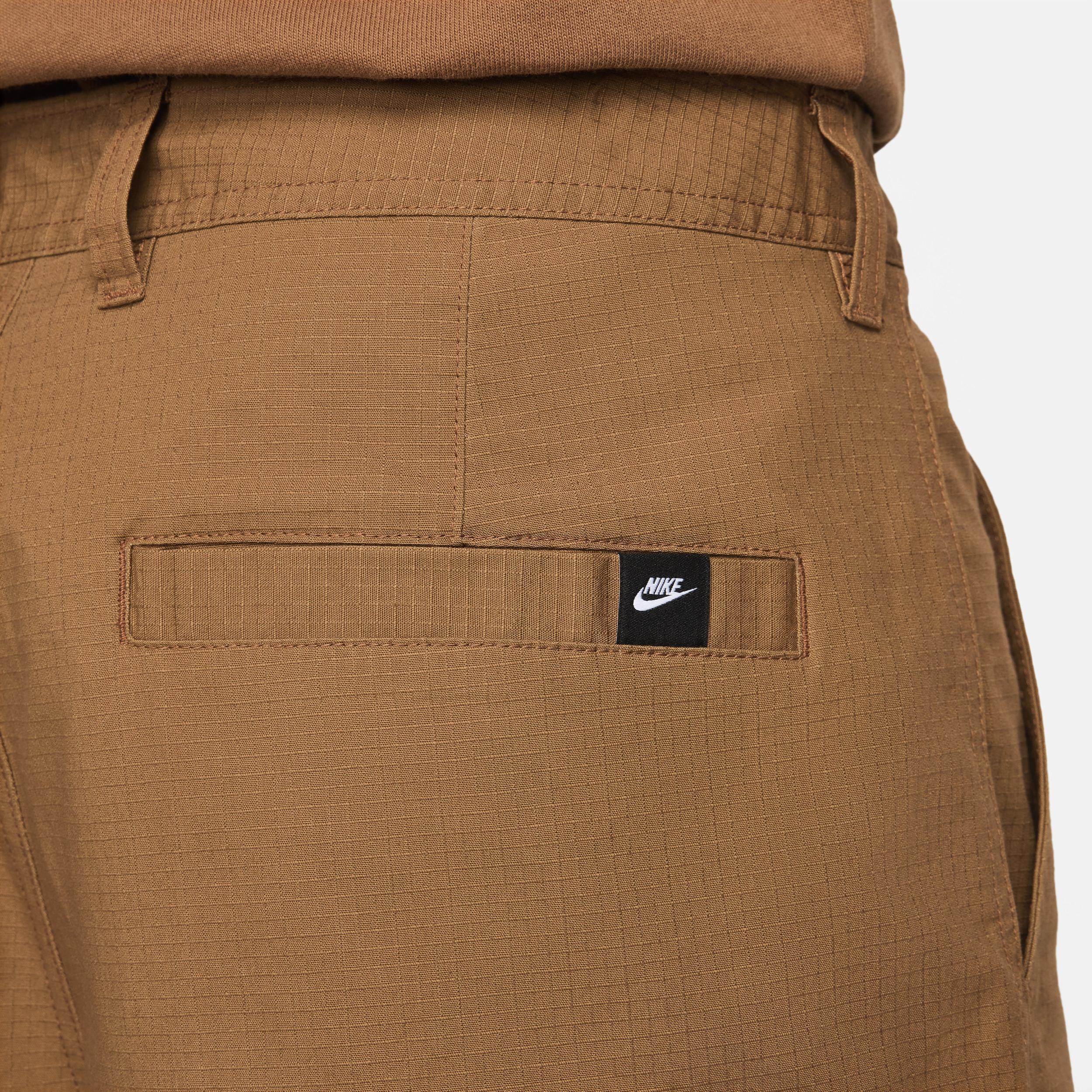Nike Men's Club Woven Cargo Shorts in Brown/Light British Tan Size 34 Cotton/Spandex Product Image