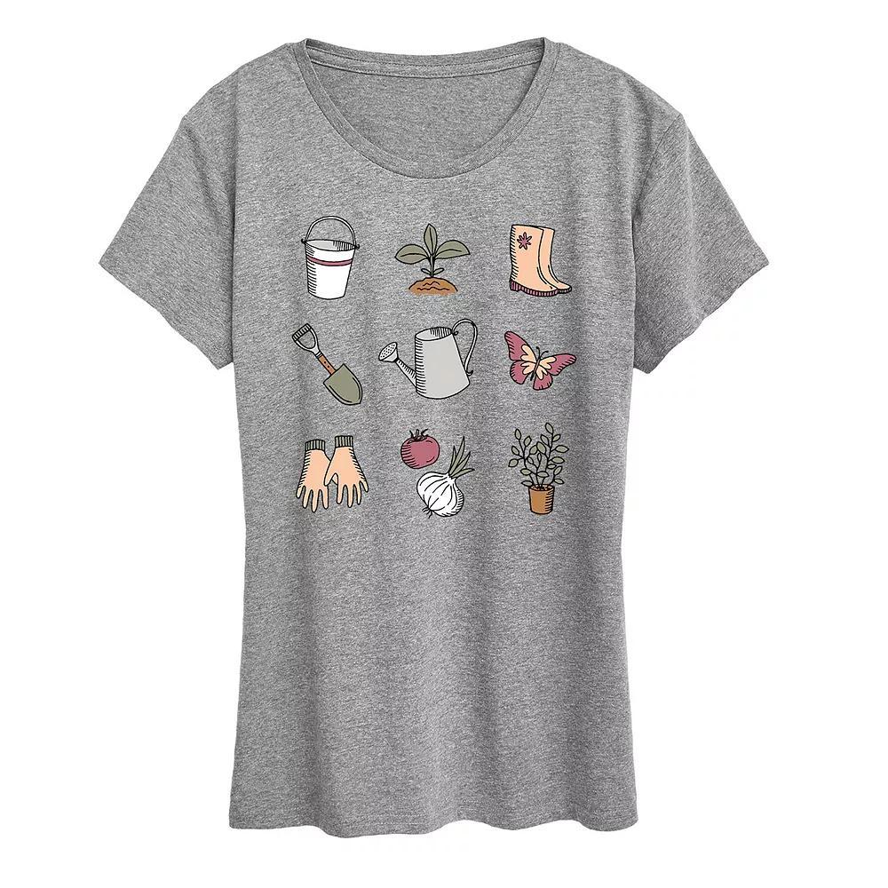 Womens Gardening Grid Graphic Tee Product Image