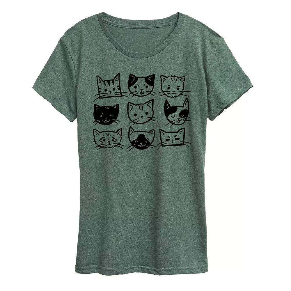 Disneys Wish Valentino and Star Womens Goat Graphic Tee, Girls Grey Green Product Image