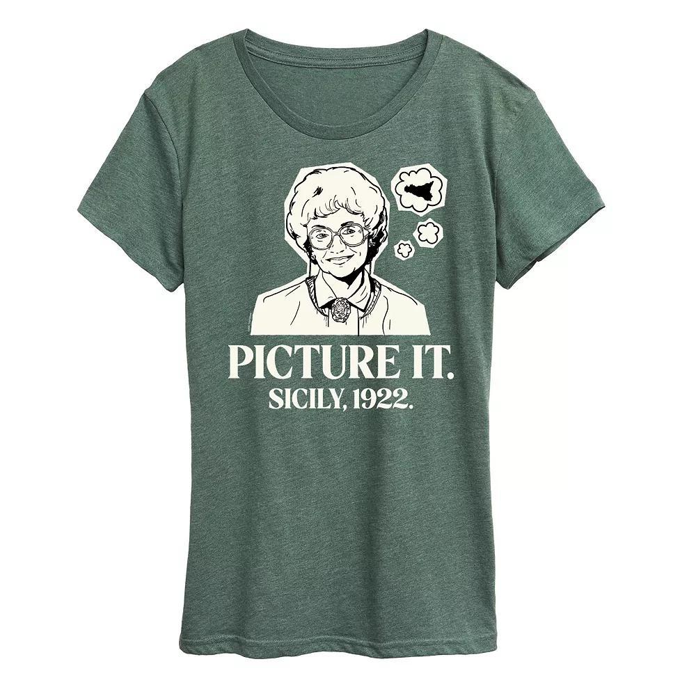 Womens Golden Girls Sophia Picture It Sicily Graphic Tee, Girls Product Image