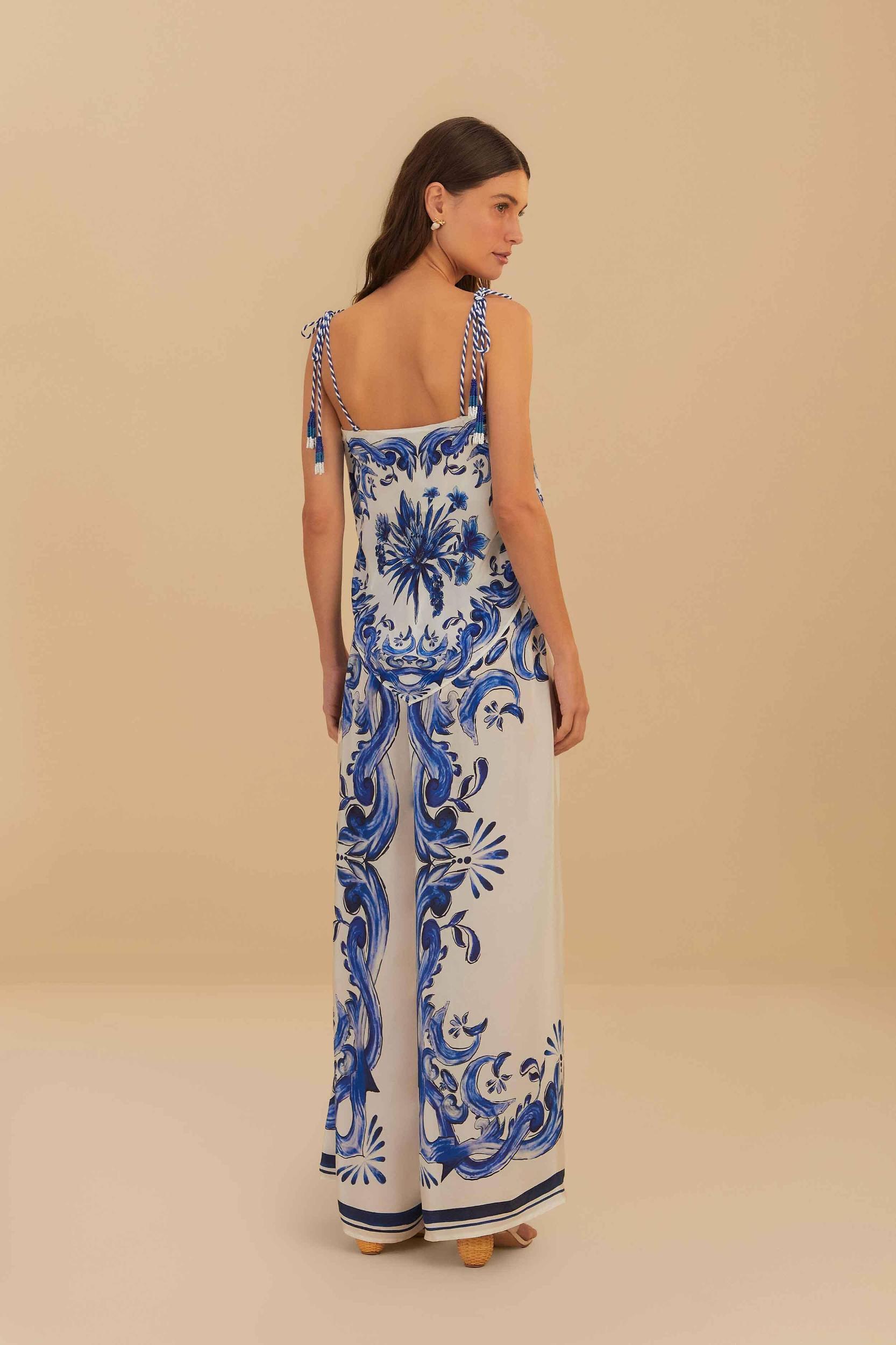 Off-White Garden Tiles Pants, GARDEN TILES OFF-WHITE / M Product Image