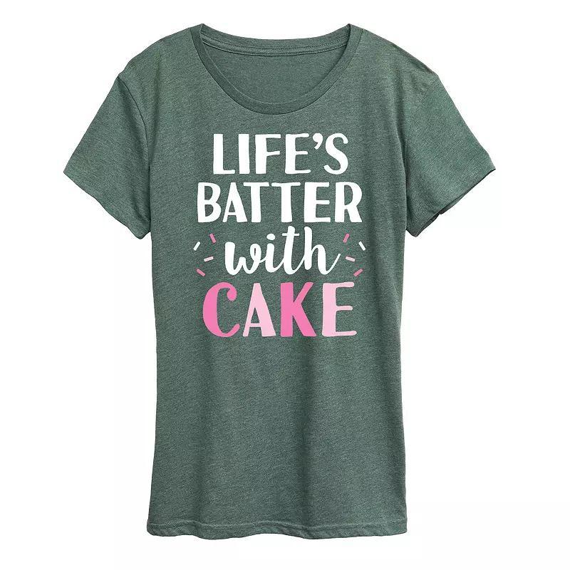 Womens I Do Always Burst Out Into Song Graphic Tee Grey Royal Blue Product Image
