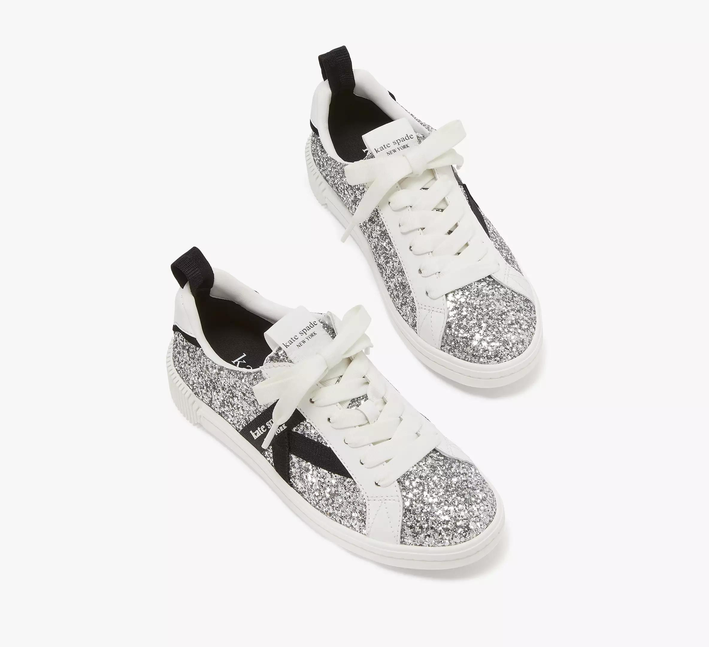 K As In Kate Glitter Court Sneakers Product Image