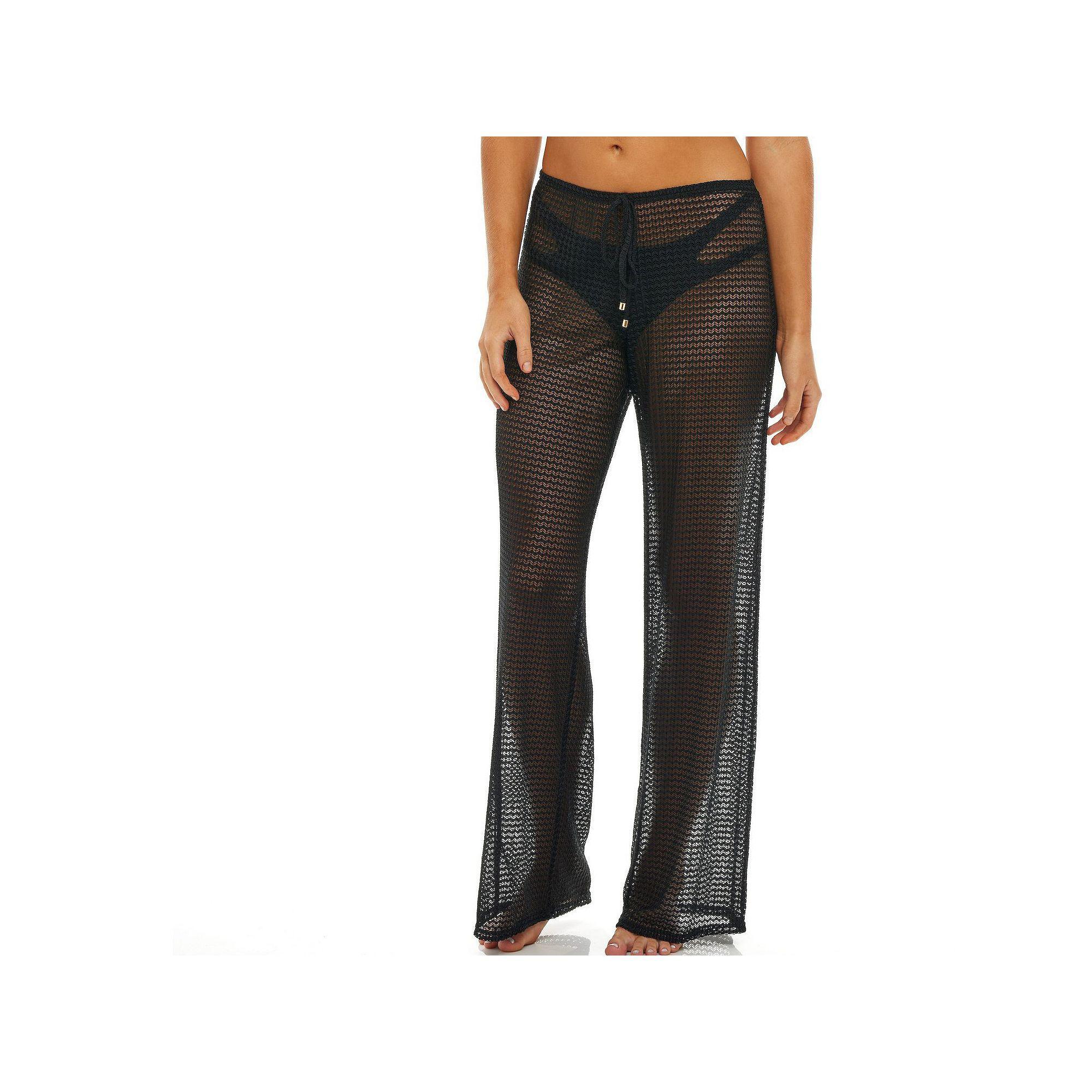 Women's Jordan Taylor Mesh Swim Cover-Up Pants, Size: Large, Black Product Image