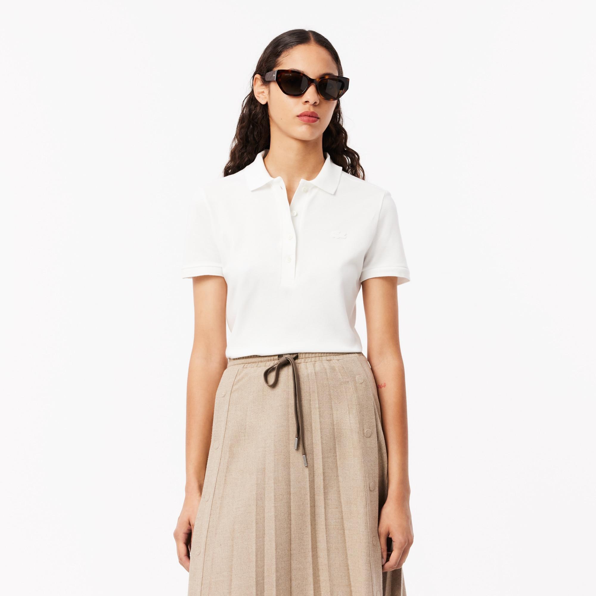 Women's L.12.D Slim Fit Stretch Mini Piqué Polo Product Image