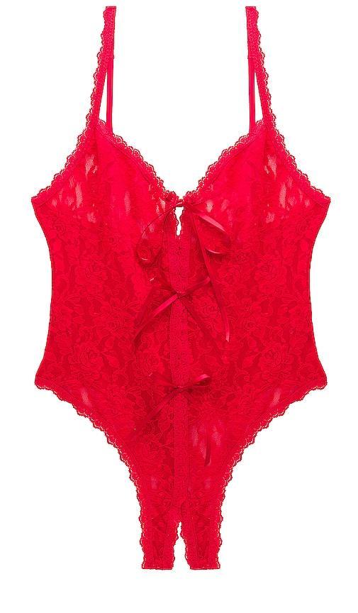 Hanky Panky After Midnight Signature Lace Open Panel Teddy Bodysuit Product Image