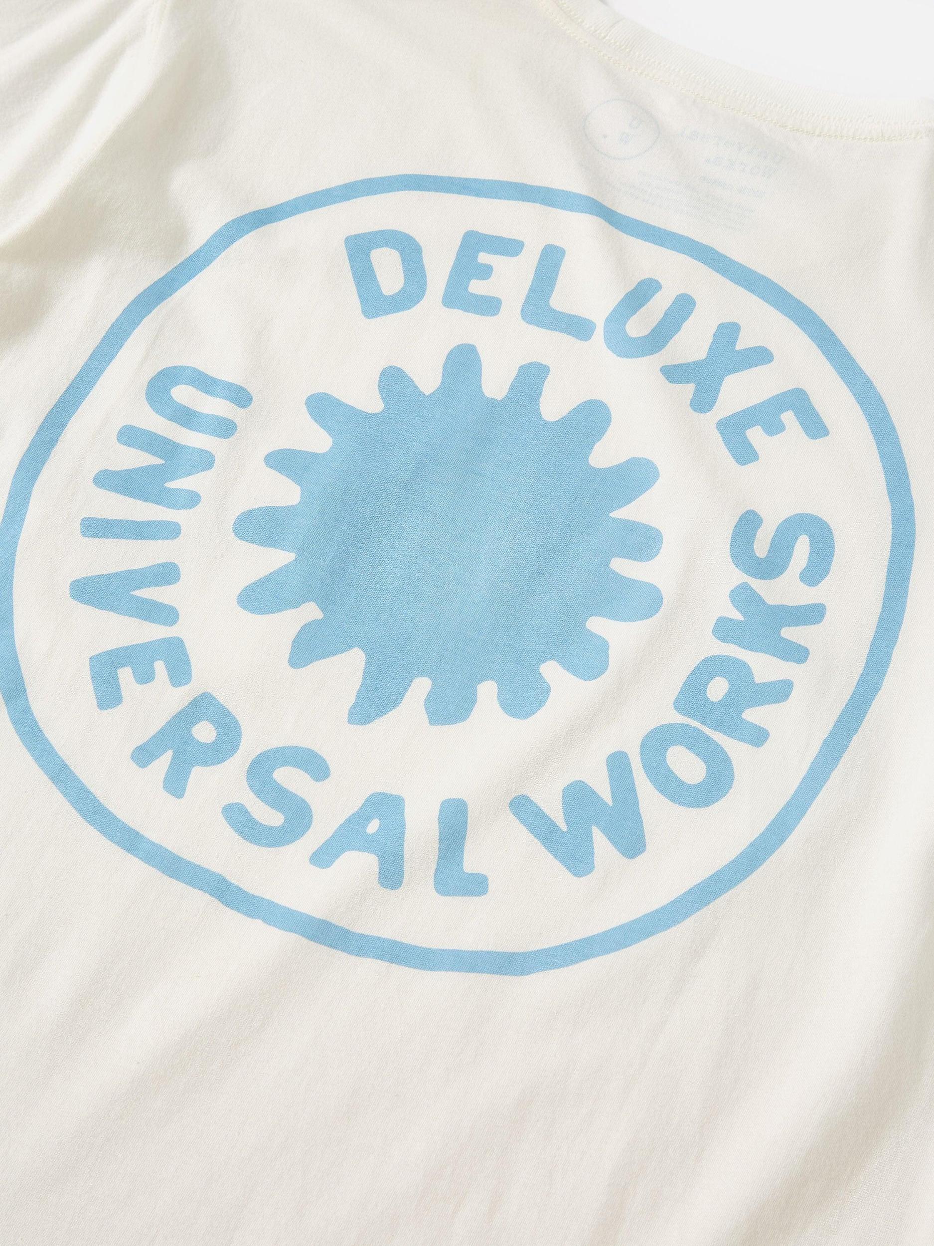 Universal Works Print Pocket Tee in Ecru Single Jersey Deluxe Product Image