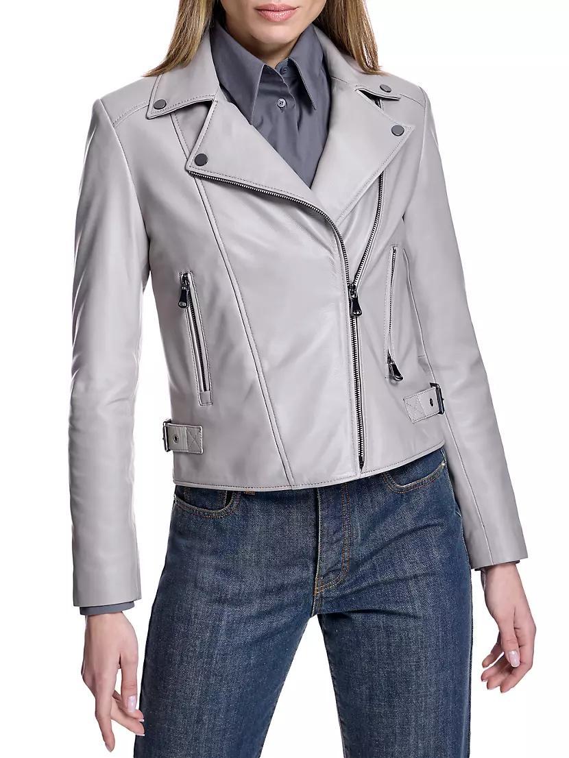 Leather Moto Jacket Product Image