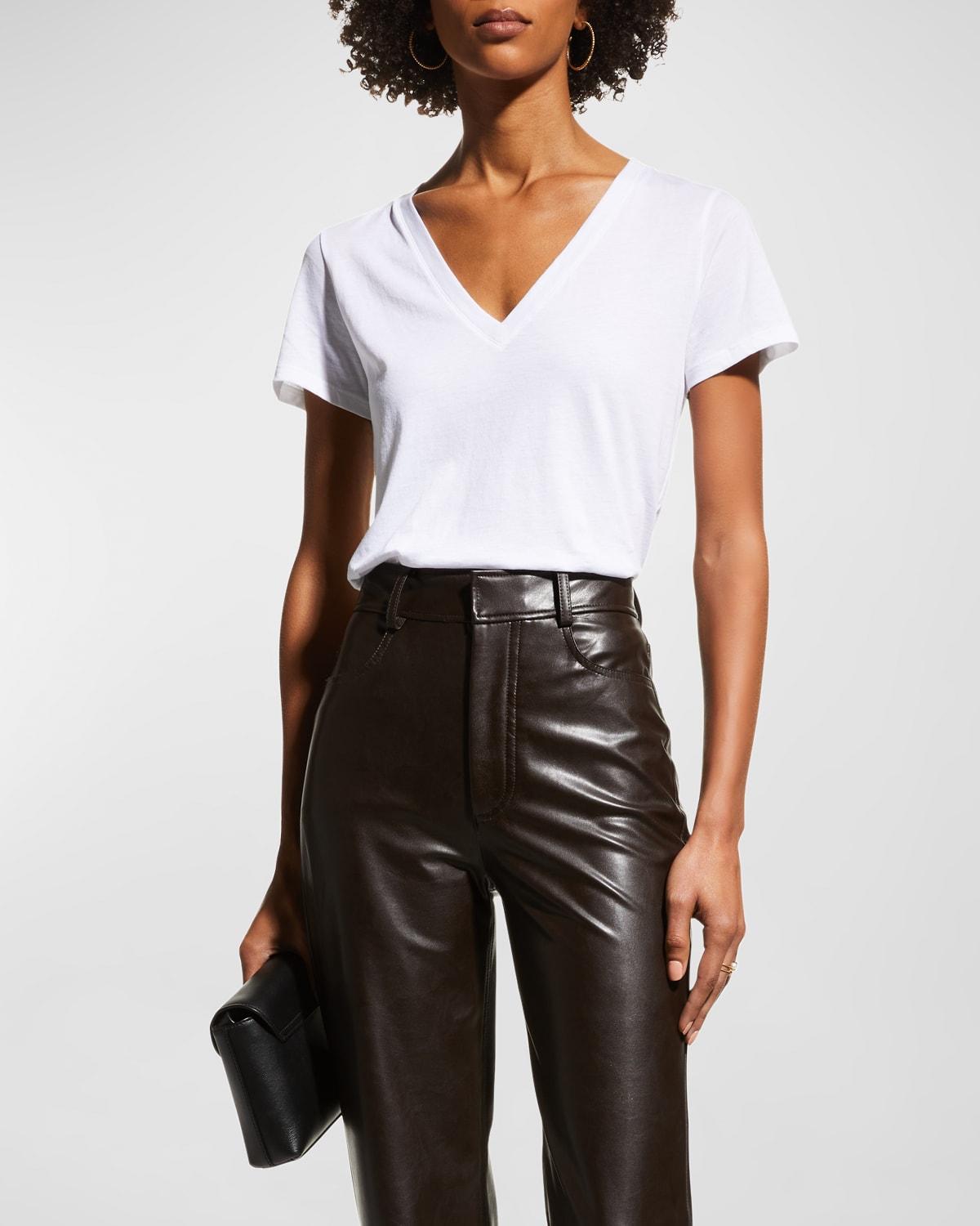 Essential Pima Cotton V-Neck Tee Product Image