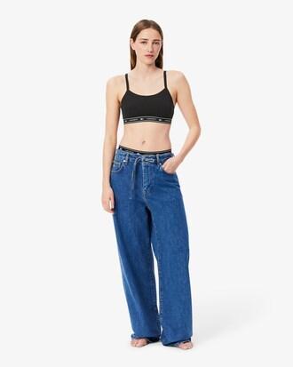 Stretch Cotton Logo Band Bralette Product Image
