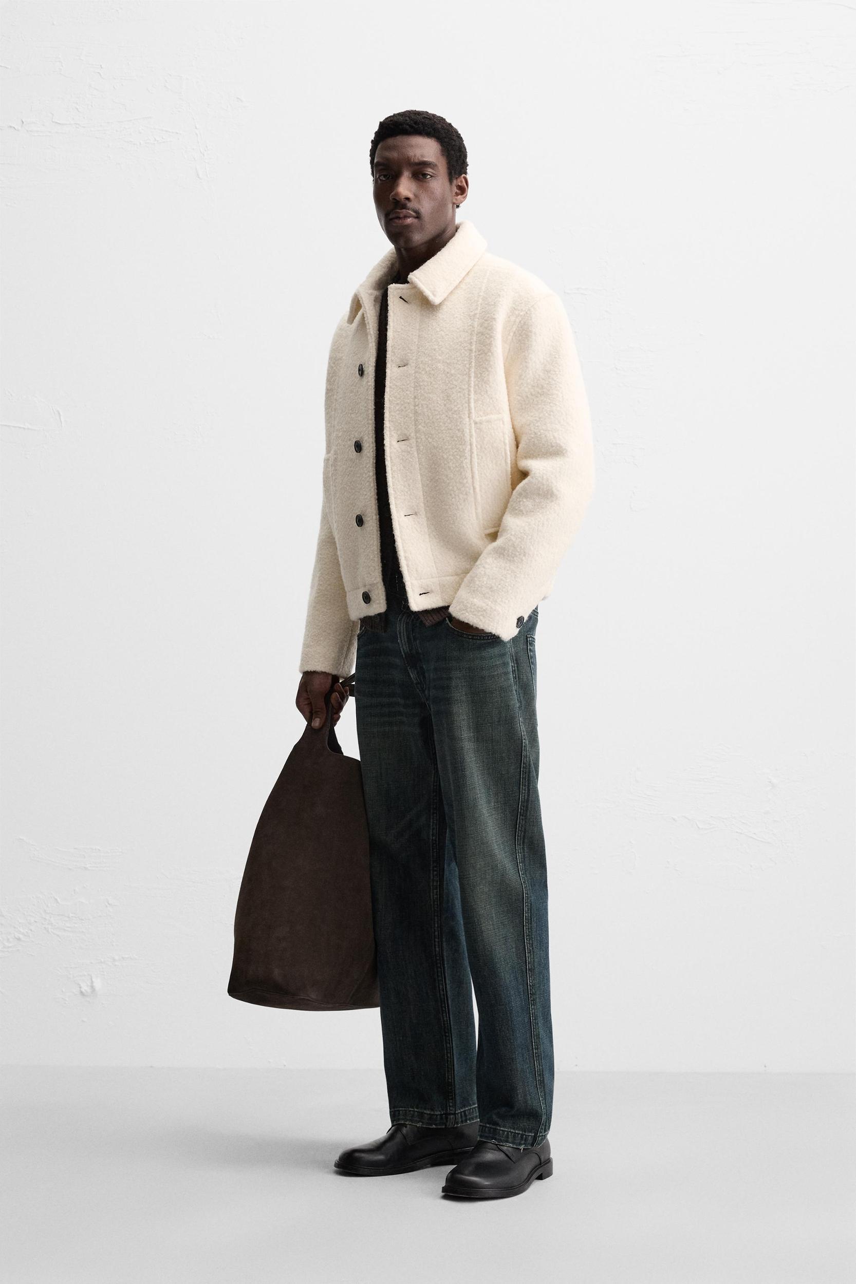 WOOL BLEND BOUCLÉ JACKET Product Image