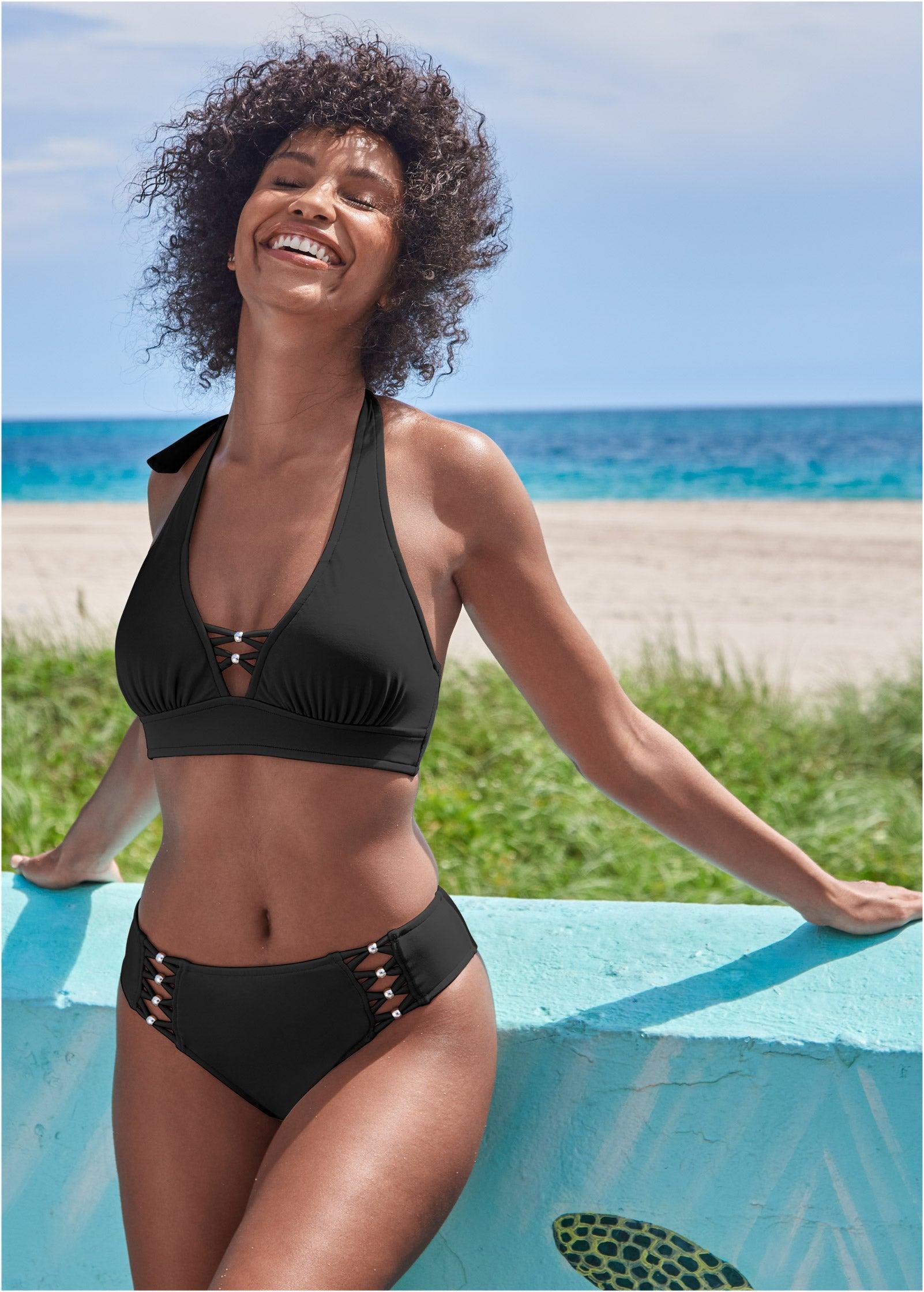 Strappy Halter Top - Black Beauty Product Image
