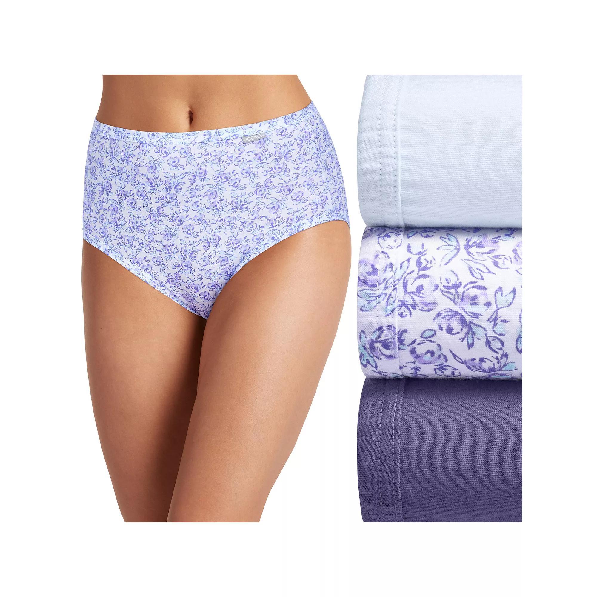 Plus Size Jockey Elance 3-pk. Briefs Panty Set 1486, Womens Product Image