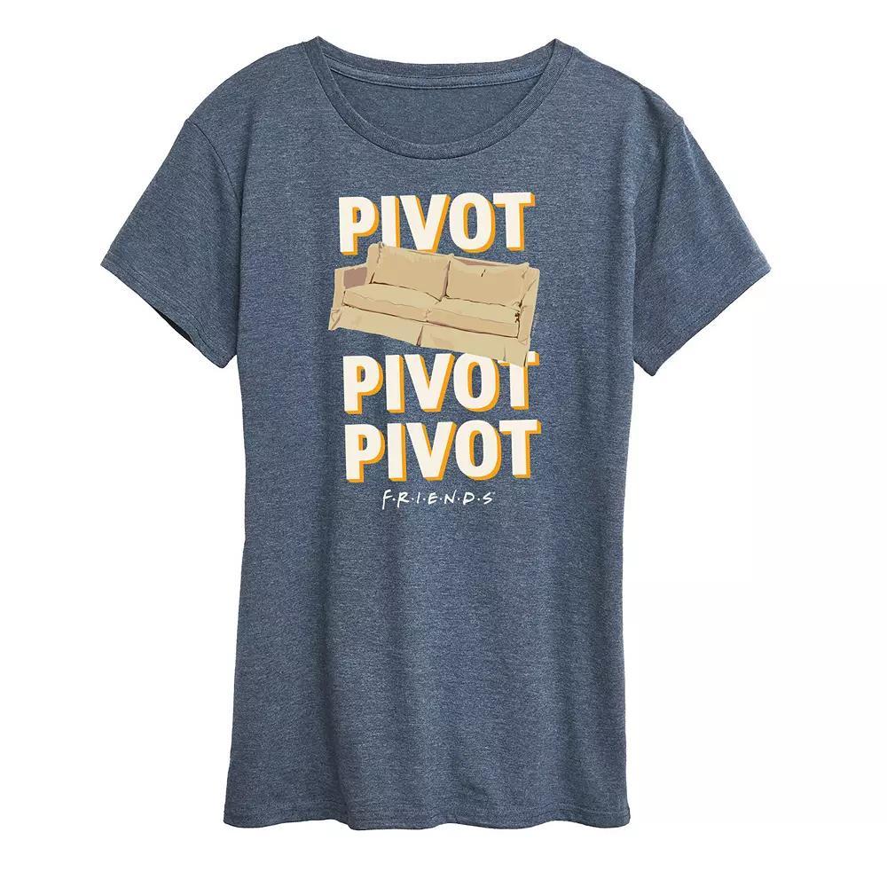 Womens Friends Pivot Couch Graphic Tee, Girls Product Image
