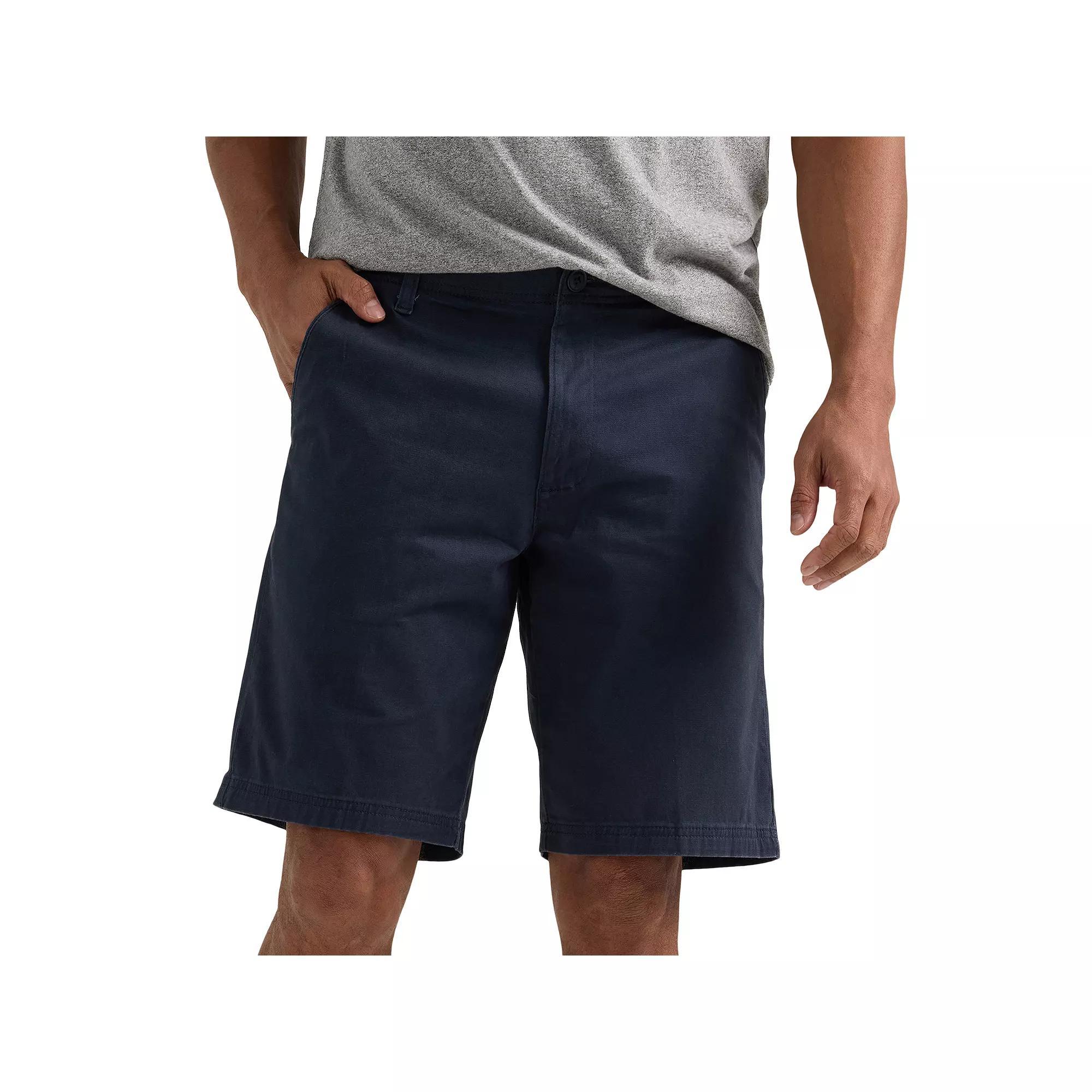 Mens Lee 10 Extreme Motion Flat Front Shorts Blue Product Image