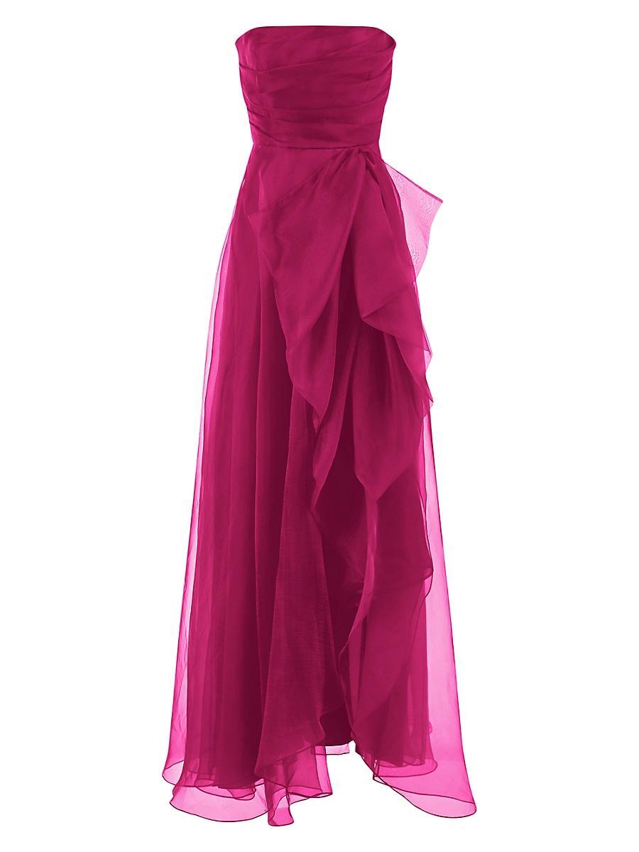 Teresa Draped Strapless Gown Product Image
