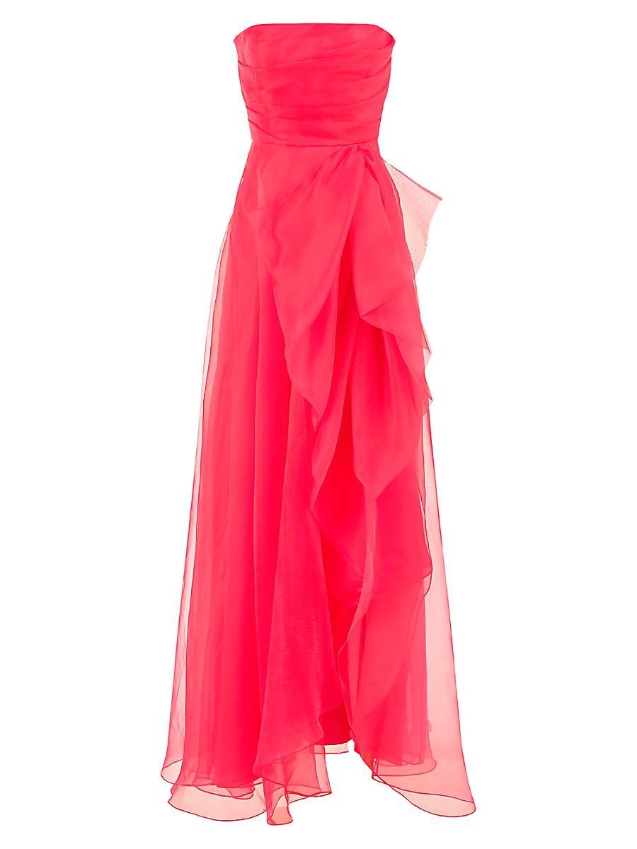 Womens Teresa Draped Tulle Gown Product Image